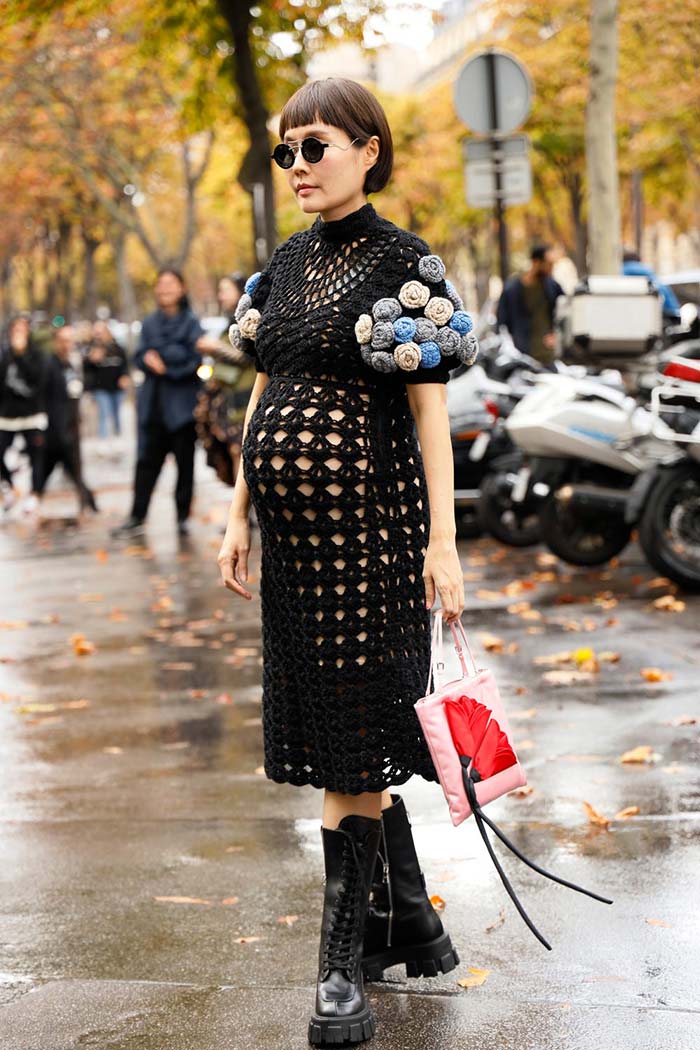 Street Style Crochet Dress
